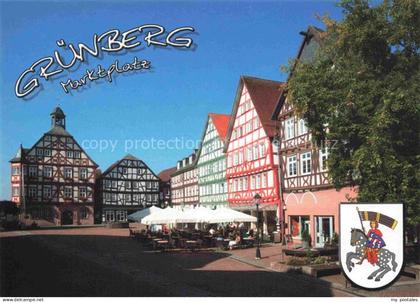 Gruenberg  Hessen Marktplatz Fachwerkhaeuser Altstadt