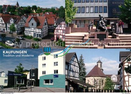 Kaufungen Hessen Rathaus Kirche Schule Fachwerkhaeuser