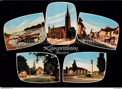 Lampertheim Bergstrasse Altrhein Domkirche Strassenpartien