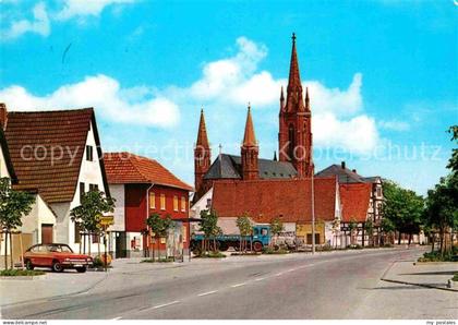 Lampertheim Bergstrasse Roemerstrasse und Domkirche