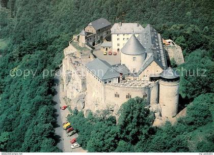 Waldeck Edersee Burghotel Schloss Waldeck Fliegeraufnahme