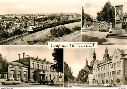 Hettstedt Markt Bahnhof Rathaus und Jakobikirche