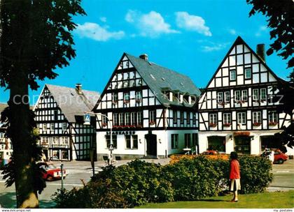 Hilchenbach Fachwerkhaeuser am Markt