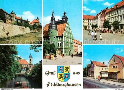 Hildburghausen Stadtmauer Friedenspark Rathaus