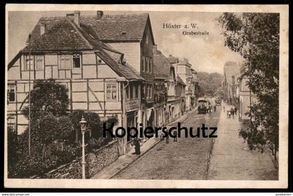 ALTE POSTKARTE HÖXTER AN DER WESER GRUBESTRASSE postcard cpa AK Ansichtskarte
