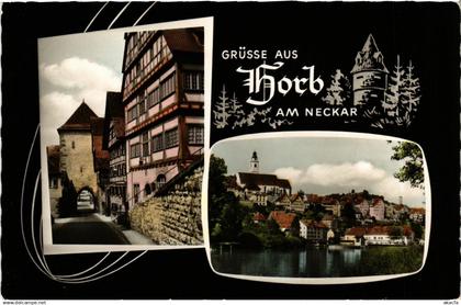 CPA Horb Grusse aus Horb GERMANY (932219)