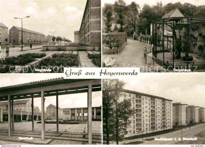 Hoyerswerda Magistrasse Tiergehege Hochhaeuser Neustadt