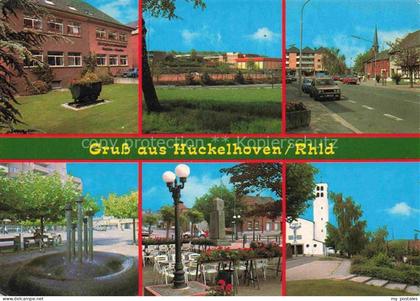 Hueckelhoven Heinsberg NRW Teilansichten Hauptstrasse Kirche Brunnen