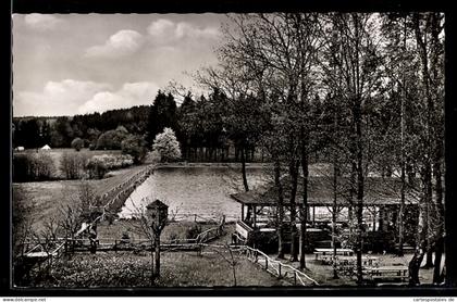 AK Hünfeld, Die Praforst, St. Hubertus, Campingplatz