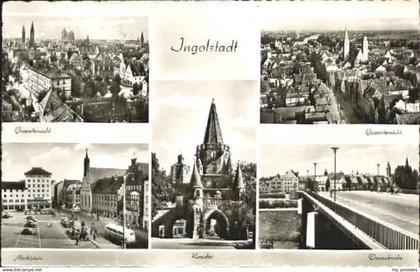 Ingolstadt Donau Ingolstadt Bruecke Marktplatz x 1955