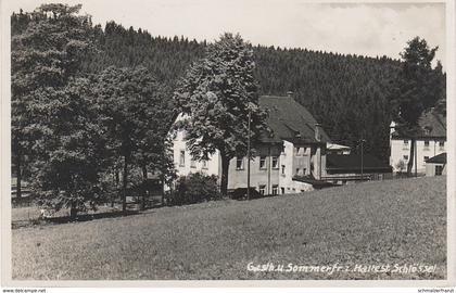 AK Gasthof Haltestelle Schlössel Schlösselmühle Bahnhof Pressnitztalbahn a Jöhstadt Schmalzgrube Wolkenstein Bahnpost