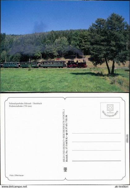 Jöhstadt (Erzgebirge) Preßnitztalbahn Ansichtskarte  1998
