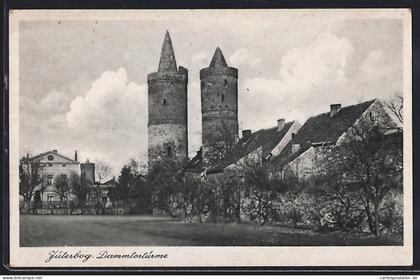 AK Jüterbog, Blick auf die Dammtortürme