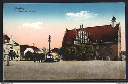 AK Jüterbog, Markt mit dem Rathaus