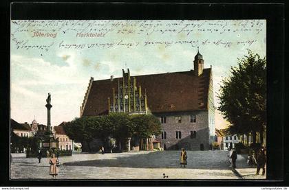 AK Jüterbog, Marktplatz mit Rathaus