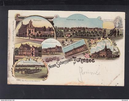 Dt. Reich Litho-AK Schiessplatz Jüterbog 1898