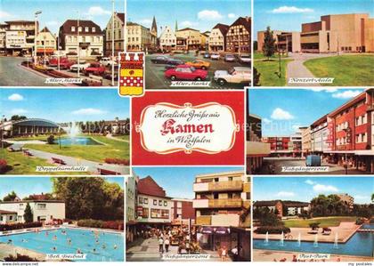 Kamen Westfalen Alter Markt Konzertaula Turnhalle Fussgaengerzone Freibad Post-P