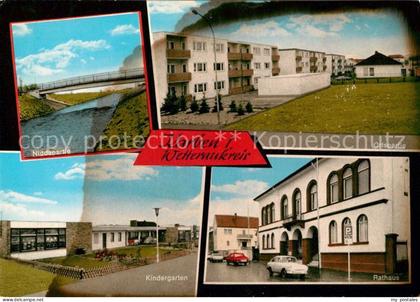Karben Nidda Kindergarten Rathaus Ortspartie Wohnblocks
