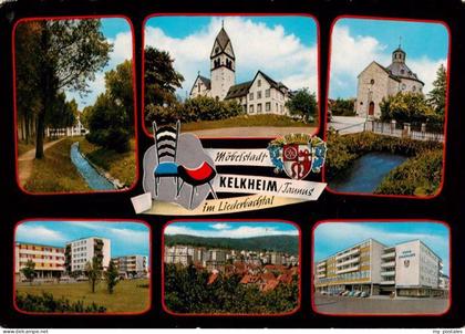 Kelkheim Kanal Kirchen Wohnblock Panorama Kreissparkasse