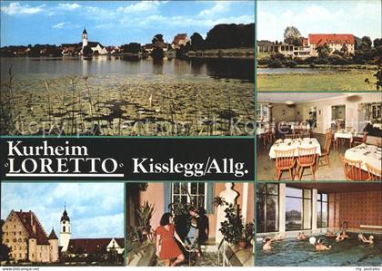 Kisslegg Ortsansicht Kurheim Loretto Gastraum Hallenbad