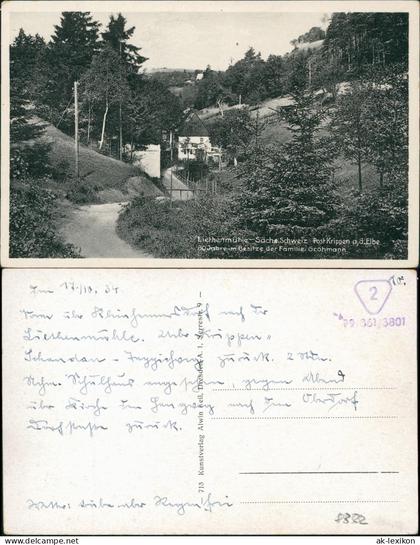 Kleinhennersdorf-Gohrisch (Sächs. Schweiz) Liethenmühle Jubiläumskarte   1934