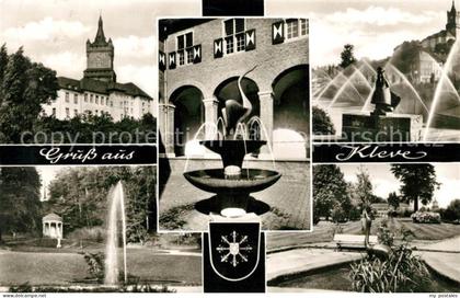 Kleve Schloss Brunnen Park