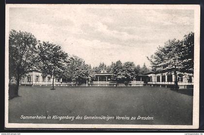AK Klingenberg / Sachsen, Sommerheim des Gemeinnützigen Vereins zu Dresden