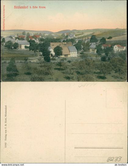 Ansichtskarte Höckendorf-Klingenberg (Sachsen) Panorama 1910