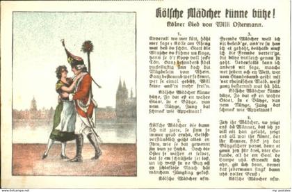 Koeln Rhein Koeln Lied ungelaufen ca. 1920