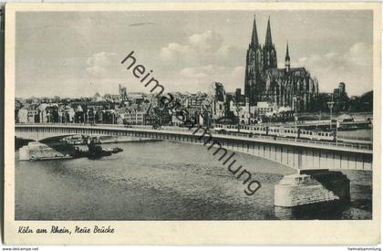 Köln - Neue Brücke - Strassenbahn - Verlag H. Sühwold Köln-Deutz