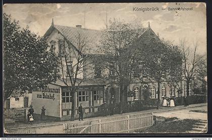 AK Königsbrück, Bahnhofshotel