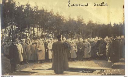 Carte  postale ancienne de CAMP de KÖNIGSBRÜCK - PHOTO CARTE - Enterrement ISRAELITE