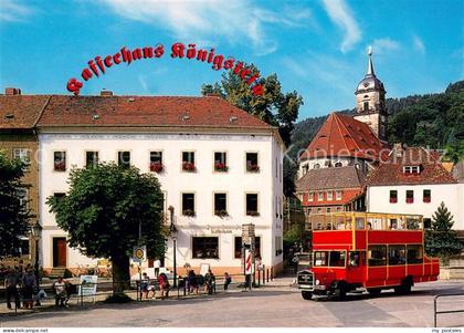 Koenigstein Saechsische Schweiz Kaffeehaus Koenigstein Kirche