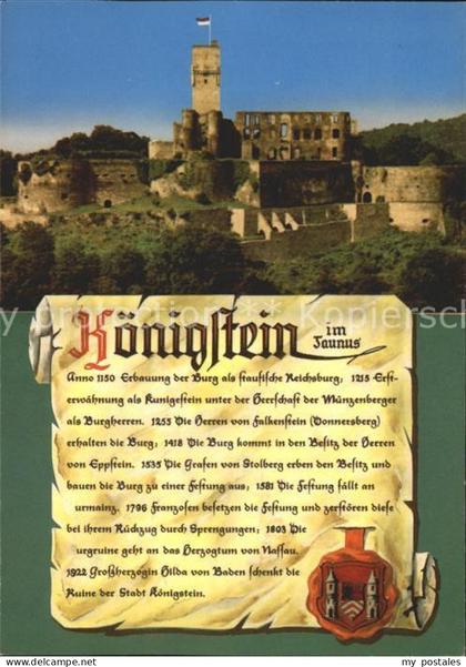 Koenigstein Taunus Burg Koenigstein