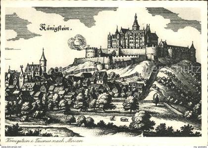 Koenigstein Taunus Burg Koenigstein Zeichnung