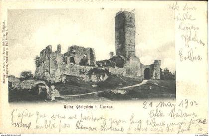 Koenigstein Taunus Ruine Koenigstein Taunus  x 1902