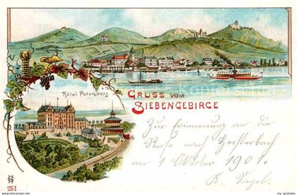Petersberg Koenigswinter Siebengebirge Hotel Petersberg Dampfer