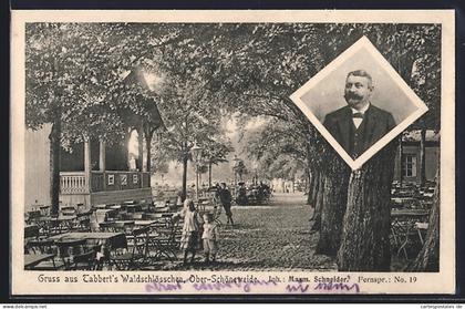 AK Berlin-Oberschöneweide, Ober-Schöneweide, Gasthaus Waldschlösschen Tabbert von Maximilian Schneider