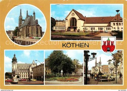 Koethen Anhalt Bahnhof Rathaus Bach Gedenkstaette