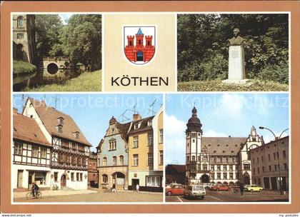 Koethen Anhalt Naumann Denkmal Holzmarkt Johann Sebastian Bach Gedenkstaette