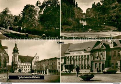 Koethen Anhalt Schlosspark Marktplatz Rathaus Stadthaus Hubertusteich Klubhaus d