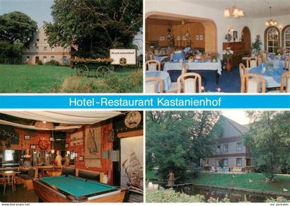 Krummhoern Hotel Restaurant Kastanienhof Gastraum Billardzimmer Park