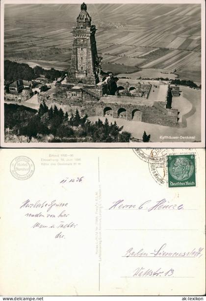 Ansichtskarte Kelbra (Kyffhäuser) Luftbild 1936