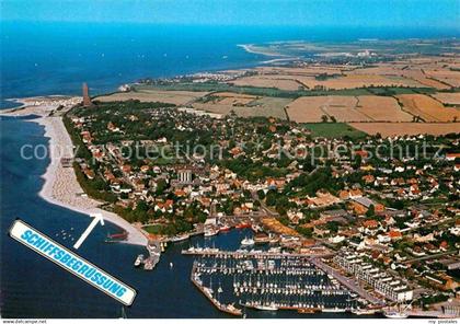 Laboe Schiffsbegruessung Strandhalle Laboe Fliegeraufnahme