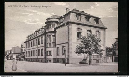 AK Lampertheim a. Rhein, Grossherzogl. Amtsgericht