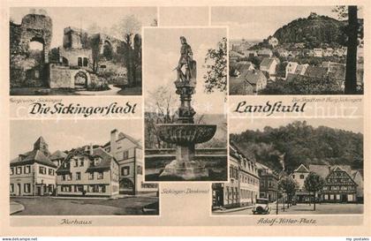 Landstuhl Burgruine Sickingen Kurhaus AH Platz Denkmal