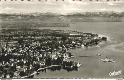 Langenargen Bodensee Langenargen a. Bodensee Fliegeraufnahme x 1955
