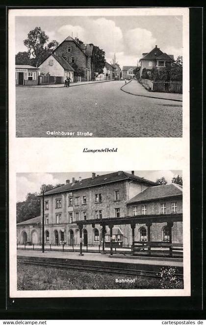 AK Langenselbold, Bahnhof, Gelnhäuser Strasse
