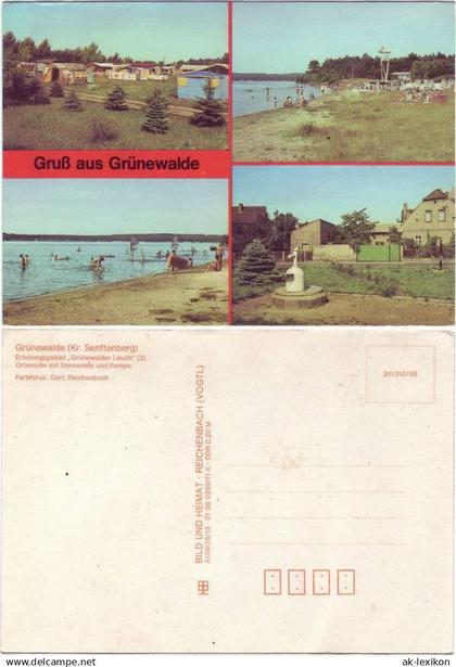 Ansichtskarte Grünewalde-Lauchhammer Gruß aus... 1988