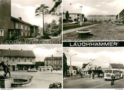 Lauchhammer Ernst Thaelmann Oberschule Bertolt Brecht Strasse mit Kaufhalle Cott